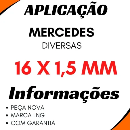 Kit 5 Conexão Tampao Válvula Mbb Diversas 16 X 1,5 Mm