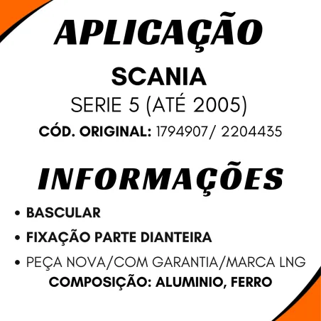 Bomba Hidráulica Cabine Scania Série 5 (...2005)