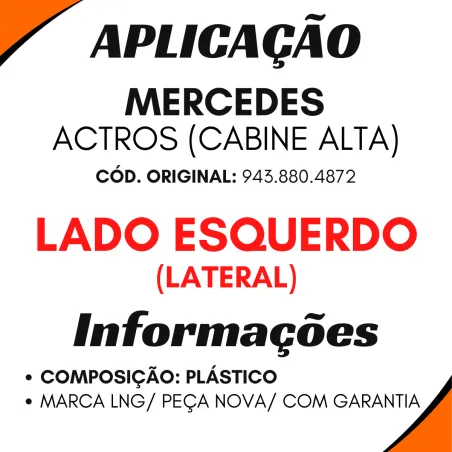 Parachoque Lateral Esq.Mbb Cab. Alta 943.880.4872