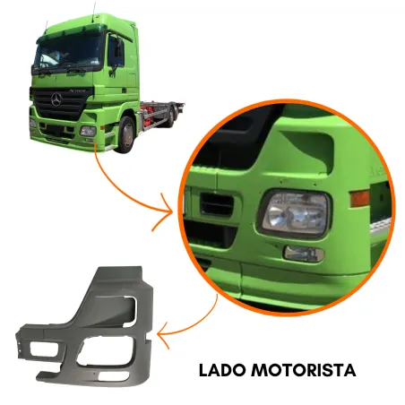 Parachoque Lateral Esq.Mbb Cab. Alta 943.880.4872