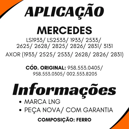 Cilindro Bascular Cabine Mbb Axor 1933/ 2525/ 2533/ 2628/ 2826/ 2831