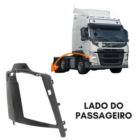 Moldura Farol Dir. Volvo Fm4