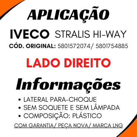 Kit 2 Lanternas Seta Dir. Stralis Hi-Way
