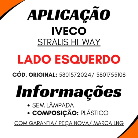 Lanterna Seta Esq. Stralis Hi-Way