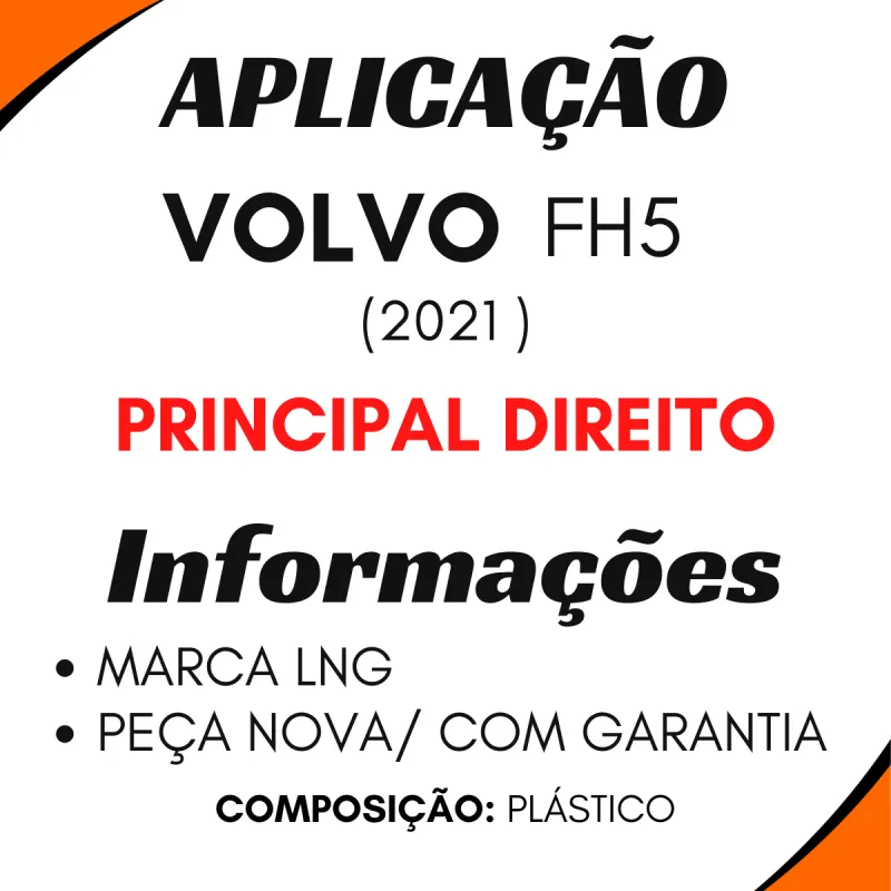 LENTE FAROL VOLVO FH5 2021