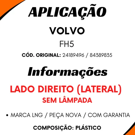Lanterna Seta Lateral  Volvo Fh5