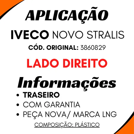 Paralama Cabine Tras. Dir. Novo Stralis