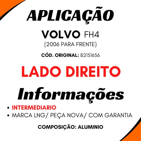 Estribo Cabine Dir. Interm. Volvo Fh4 (2016...)