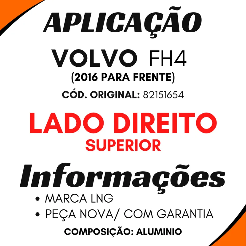 Estribo Cabine Dir. Sup. Volvo Fh4 (2016...)