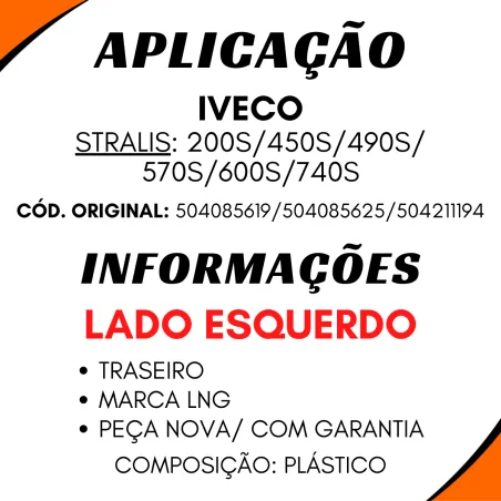 Acabamento Lateral Cabine Esq. Stralis