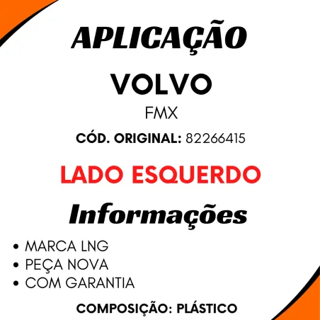 Acabamento Farol Esq. Volvo Fmx