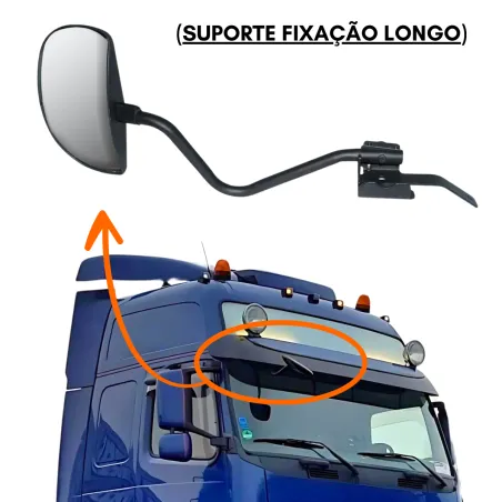 Espelho Retrovisor Rampa Frontal Volvo Fh12 Fh13 Fm