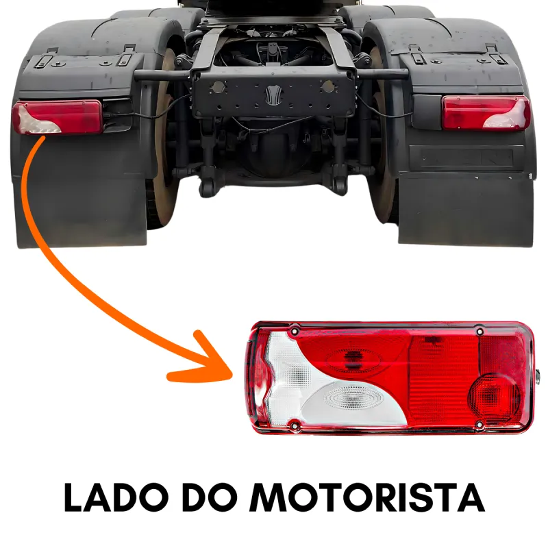 Lanterna Tras. Esq. Vw Tgx 28440/ 29440/ 33440 (2013...)