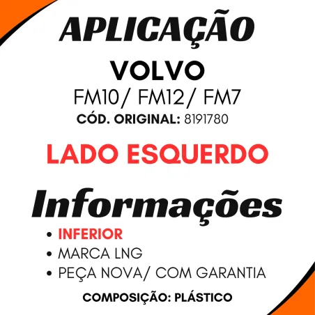 Paralama Cabine Esq Interno Volvo