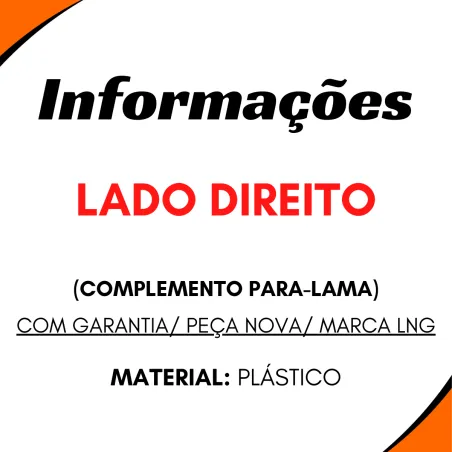 Complemento Paralama Dir. Eurotech/ Eurotrakker