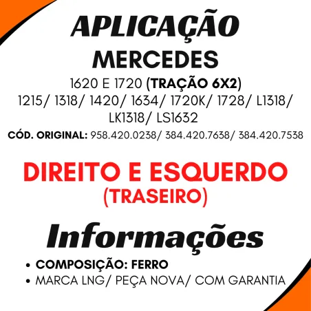 Catraca Freio Manual Tras. Dir./Esq. (26 Estrias) (Chave 19 Mm) Mbb