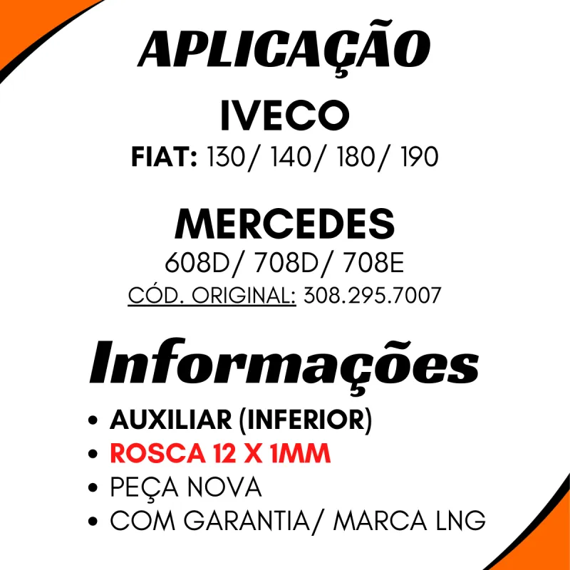 Cilindro Embreagem Mbb 3082957007/ Fiat Caminhão 130/ 140/ 180/ 190