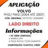 Farol Principal Dir. Volvo Fh12/ Fm12 (2004 A 2007)