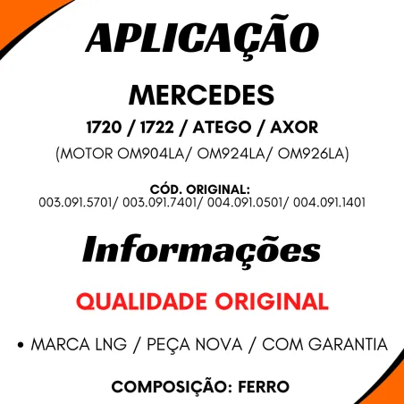 Bomba Combustível Mercedes 1720, 1722 Eletronico, Om904la..