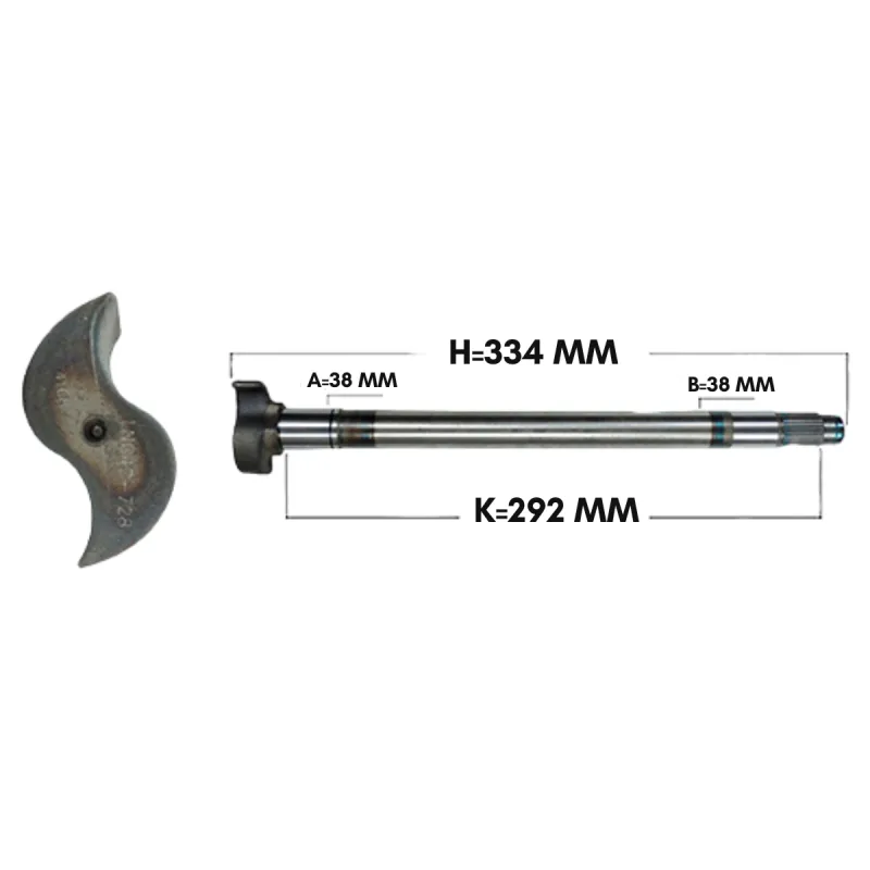 Eixo Expansores S Freio Ar Esq. Diant. Trucks 251000370/ Iveco