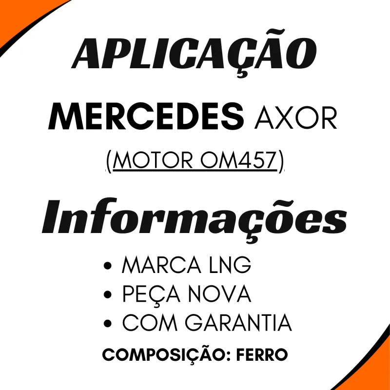 Biela Compressor Ar Mercedes Axor Com Motor Om457
