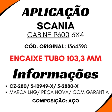 Garfo Cardan Scania P600 6x4 (1364398)