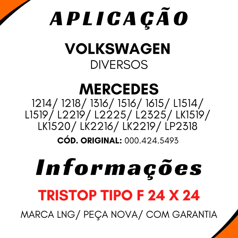 Molas Cuica Tristop Tipo F 24x24 Vw/ Mbb