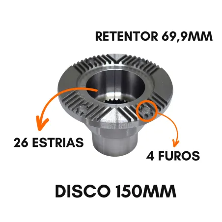 Flange Câmbio Mercedes 1620e/ 1622/ 2423