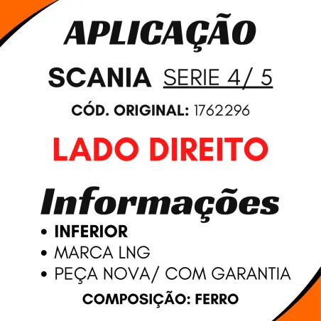 Chapa Sup. Inf. P/Lama Dir. Série 4, 5