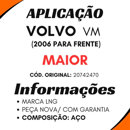 Tela Parachoque Maior Volvo Vm (2006..)