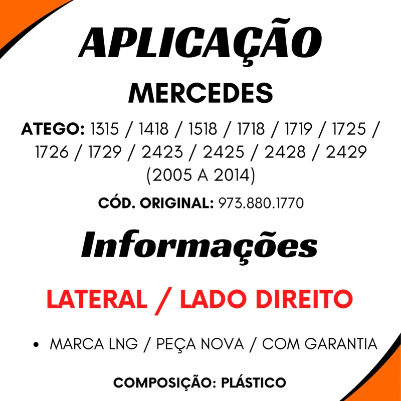 Parachoque Dianteiro Lat. Dir. Atego