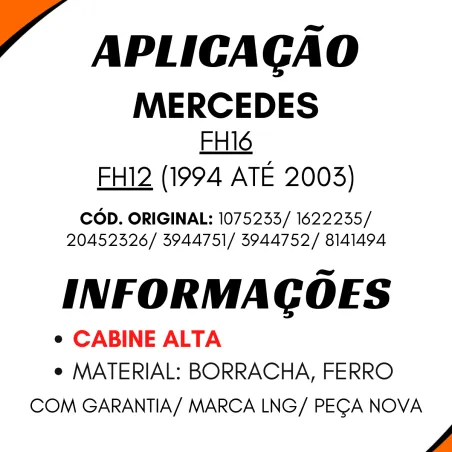 Cilindro Bascular Cabine Fh12 (1994 A 2003) Fh16 Cabine Alta