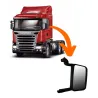 Espelho C/ Desemb. Esq. Scania Série 4