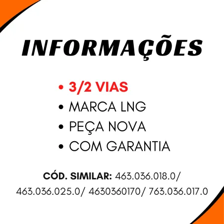 Válvula Tomada Forca Mbb 1414k/1214k/1418k/1714k/1718k 3/2 Vias