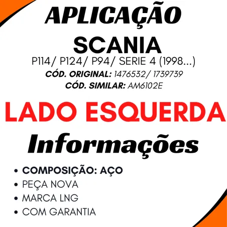 Porta Cabine Esq.Scnia Série4 P94/ P114/ P124/ (1998...)