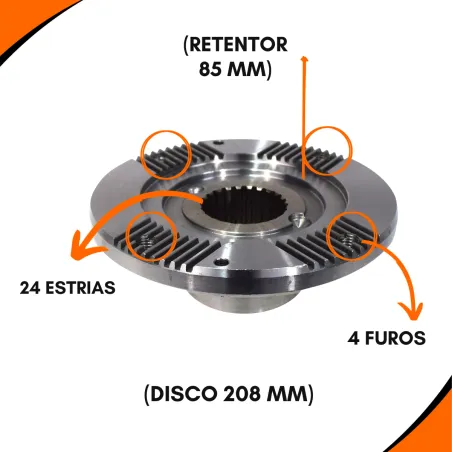 Flange Diferencial Scania P600 Série 5
