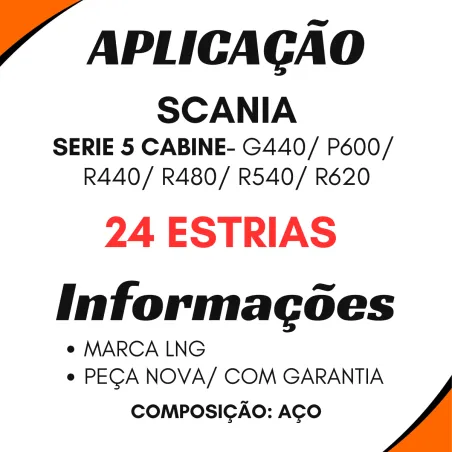 Flange Diferencial Scania P600 Série 5