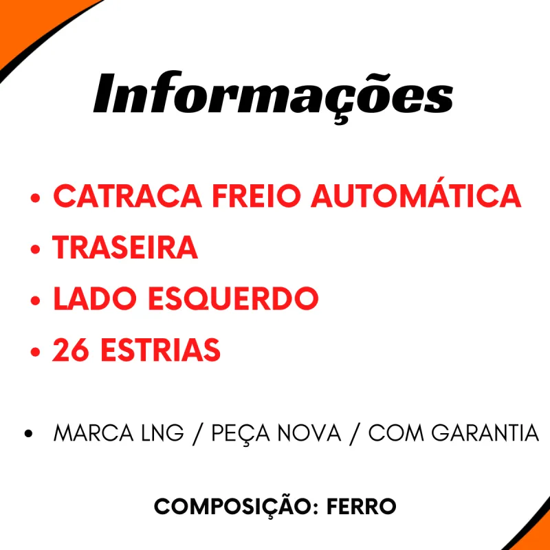 Catraca Freio Autom. Tras. Esq. (26 Estrias) Axor/ Actros