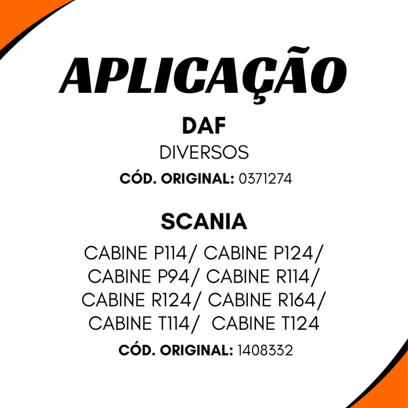 Válvula Freio Mão Scania P94/ R114/ T114/ R124/ T124