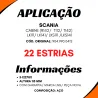 Terminal Câmbio Aço 22 Estrias Scania Tk112/ R142/ T70 (234084)