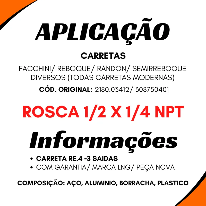 Válvula Relê Todas Carretas Modernas