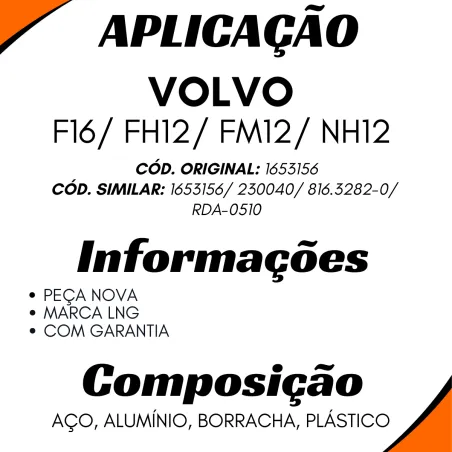 Válvula Pedal Volvo Fh12/ Nh12/ F16 Embreagem