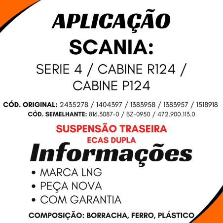 Válvula Controle Nivelamento Série 4 Suspensao Tras. (Ecas Dupla)