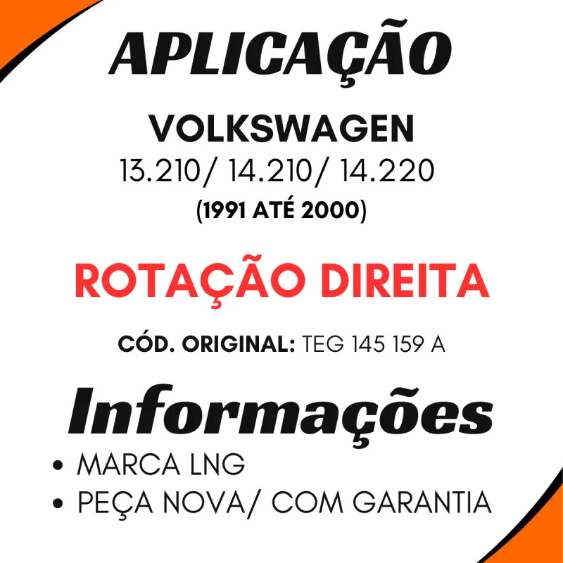 Bomba Hidráulica Vw13210/ 14220 Teg 145 159a