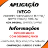 Vidro Espelho C/ Desemb. Maior Stralis/ Cursor/ Tector/ Eurocargo
