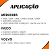 Ponteira Cardan (C/Rosca) Mbb/ Iveco/ Volvo 46 Estrias Rolam. 60 Mm