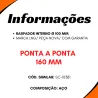 Capa Protetora Pontuva Cardan Volvo Vm310/ Mbb Axor 2826- 160mm