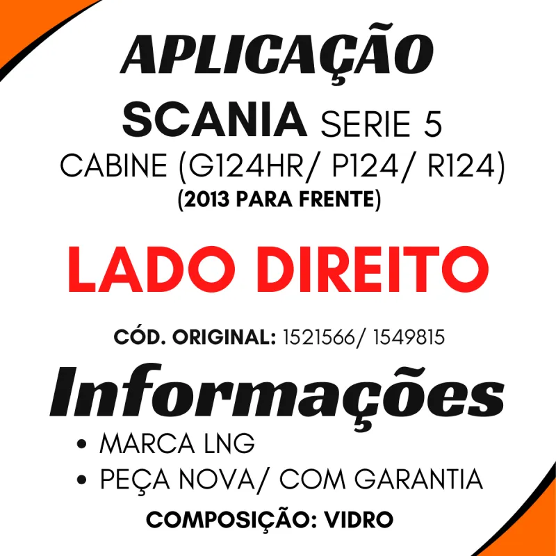 Lente Farol Dir. Série 5/ G124/ P124/ R124 (2013...)