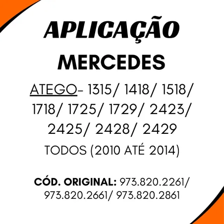 Atego 1315/ 1418/ 1518/ 1718/ 1725/ 1729/ 2423/ 2425/ 2428/ 2429