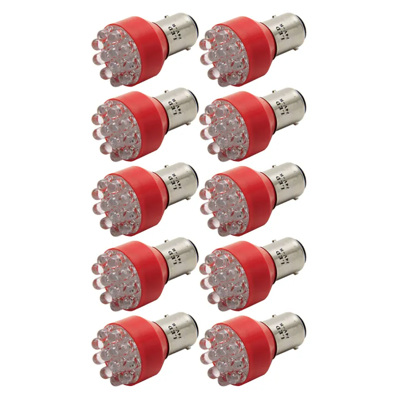 Kit 10 Lâmpadas Led Mercedes Todos 24 Volts (2 Polos)